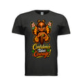 The Butta-Fly’s Confidence Takes Courage adult graphic T-shirt with orange black wings glasses and confident character